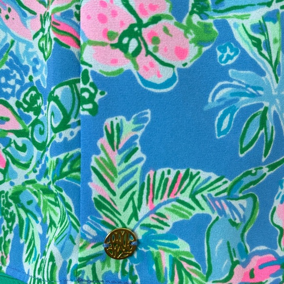 Lilly Pulitzer Florin Reversible Multi Colorful Bright Sleeveless Coastal Top S - Picture 6 of 6